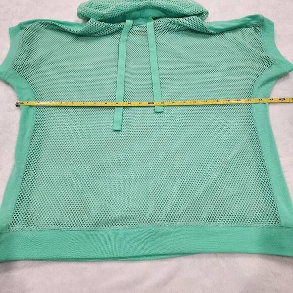 Rue21 women's green mesh Hooded sweater, size XL - Picture 3 of 8